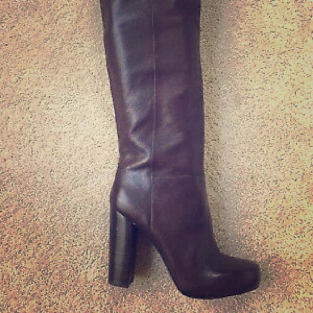 Nine West Crop Ship Leather Boots